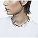 Swarovski Harmonia All-Around Choker Necklace, Clear Cushion-Cut Crystals, Mixed Metal Finish Chain, Part of The Harmonia Collection