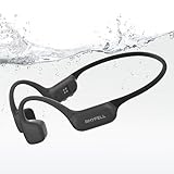 Rhyfell Knochenschall Schwimmen Kopfhörer, IP68 Wasserdicht, 32GB MP3 Player, Bluetooth 6.0 Sport Kopfhörer, 10 Std Wiedergabe für Schwimmen Laufen und Surfen