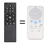 A25-TX012 / A25-TX025 Replacement Ceiling Fan Remote Only - DC Motor, Compatible with Harbor Breeze Ceiling Fan Remote Control - 6-Speed & Light Dimmer, with Reverse, Sleep Timer