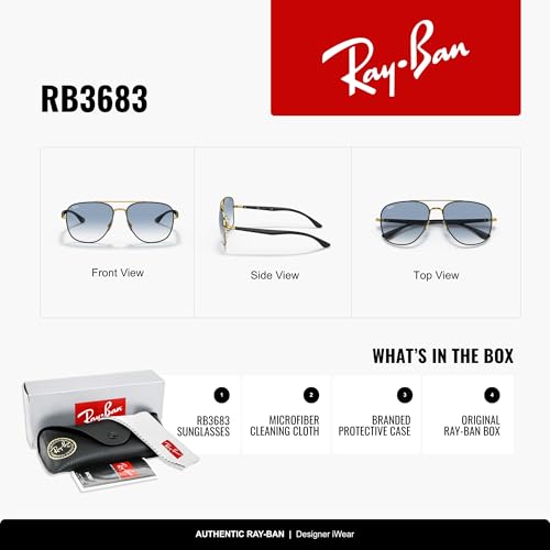 Image of Ray-Ban RB3683 Square Sunglasses for Men for Women