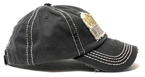 Sombrero Vintage para Mujer Sunshine & Whiskey Negro miniatura 3