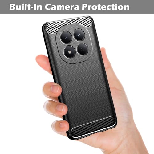 Image of Amazon Brand - Solimo Back Cover Case for Redmi Note 15 Pro 5G | Compatible for Redmi Note 15 Pro 5G Back Cover | 360 Degree Protection | Soft and Flexible (TPU | Matte Black)