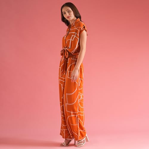 Image of Globus Women Jumpsuit (8909389031679 Brown L)