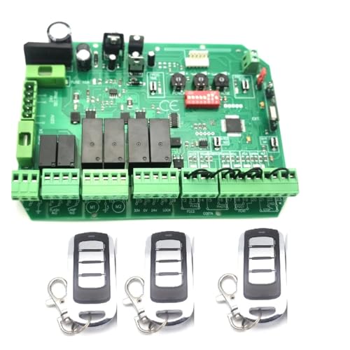 Moteur Portail Battant Circuit imprimé universel 12VDC for ouvre-pendule automatique à Double bras, panneau de commande, système Center contrôle intelligent(Kit1)
