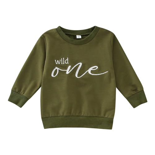 Boys' Long Sleeve Hooded Infant Boys Girls Long Sleeve Letter Prints T Shirt Pullover Tops Clothes Sweatshirt for