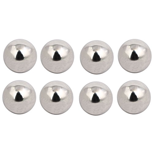 Aexit Staircase 201 Construction Hardware Stainless Steel Decorative Ball 36mm Dia Silver Tone 8pcs Model:92as223qo115