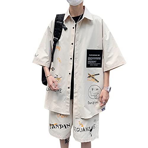 [mnlrnbq] Y ĕ ZbgAbv W[W ㉺Zbg  p[J[ Vc n[tpc  X|[cEFA [EFA  ^  傫TCY M~5XL (x[W, 2XL)