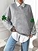 St Patricks Day Sweatshirt Women St Patricks Day Shirt Funny Shamrock Sweater Irish Lucky Long Sleeve Pullover Tops
