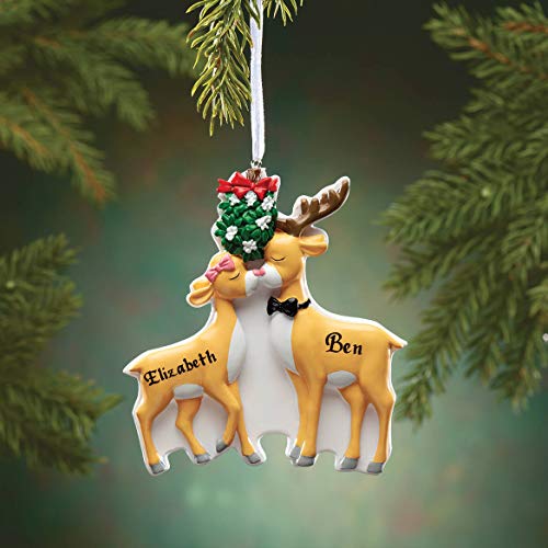 Holiday Peak 352638-BC00390437 Personalized Kissing Reindeer Couple Ornament thumb #1
