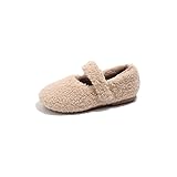 Pantuflas de Invierno para niñas, Pantuflas de casa peludas para niños pequeños, Pantuflas de Polar Suaves y acogedoras