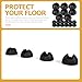 Hohopeti 20pcs Non-Slip Chair Leg Protectors and Table Feet Covers Furniture Pads Floor Protectors for Hardwood Floors and Carpet, Chair Foot Fastening Tools for Home and Office Use