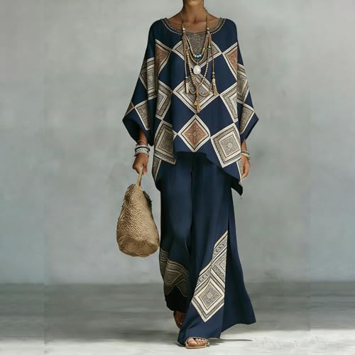 Ensemble large femme chic été survêtement fluide léger