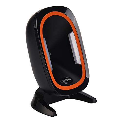 LENVII QR 1D & 2D Barcode Scanner Imaging Sensor Barcode Scanning with LED Work Indicator,Automatic and Continuous Scanningï¼Œ Platform Topspeed Barcode Reader with a Large scan window-D2200
