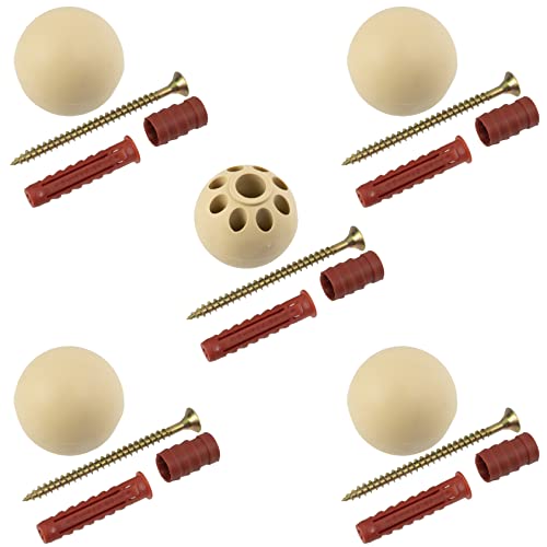 AERZETIX - C65038 - Set di 5 fermaporte Ø35mm a