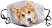 Produktbild shifeiwanglu Unisex Mundmaske,Cute Smile Welsh Corgi Dog Adult Creative Mouth-Masks Washable Safety 100% Polyester Comfortable Breathable Health Half Face Masks