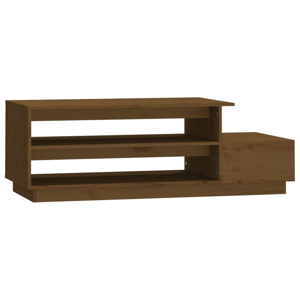 Table basse en bois massif 120 cm pour ranger et désencombrer le salon