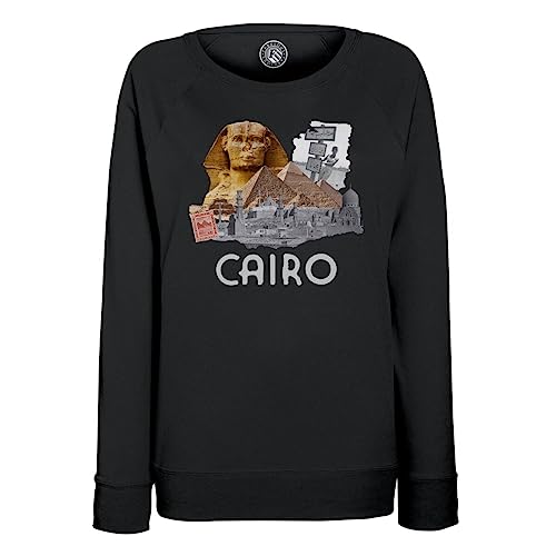 Sweatshirt Femme Cairo Collage Egypte en coton imprimé pull décontracté