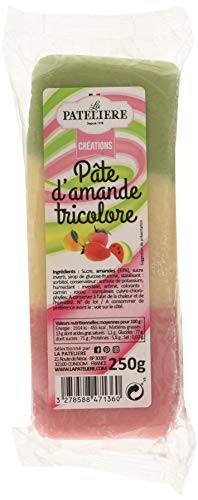  LA PATELIERE Pâte d'Amande Tricolore 250 g