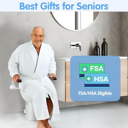 Toilet Safety Rails for Seniors(520lbs), Adjustable Toilet Handle for The Elderly and Disabled, Handicap Toilet Safety Frame Grab Bars, Toilet Support Rails - Image 3