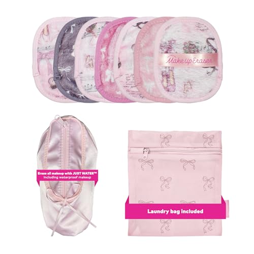 Image of The Original MakeUp Eraser 7-Day Set, Erase All Makeup with Just Water, Including Waterproof Mascara, Eyeliner, Foundation, Lipstick, Sunscreen, and More! Ballet Core, 7ct.