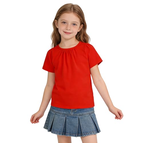 Magic Park 1-14Y �c�� ���̎q �u���E�X �L�b�Y �J�W���A�� T�V���c �K�[���Y ���n �g�b�v�X �N���[�l�b�N T�V���c ���� �A���_�[�V���c, ���b�h, 11-12 Years