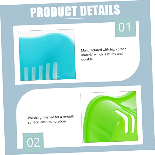 FRCOLOR 8 Peças Caixa De Armazenamento De Dentaduras Retentor Limpador De Viagem Recipiente De Denta
