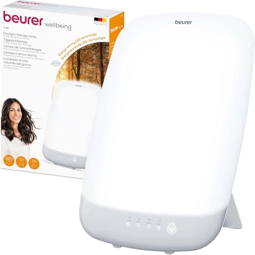 Beurer TL 85 lampe lumière du jour, simulation de la lumière du jour, intensité lumineuse de 14.000 Lux, dispositif médical, à utiliser en cas de manque de lumière, avec minuterie