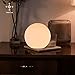 Rokinii Casa 7.8 Inch Ball Table Lamp with Glass Shade, Ball Light Bookshelf Lamp for Bedroom, Dorm, Office and Bedroom Bookshelf Reading Decoration, Without Bulb