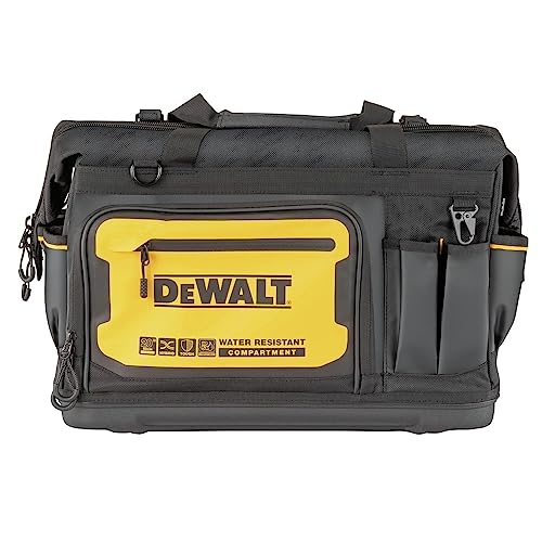 DEWALT Bolsa de ferramentas, resistente à água, fundo rígido, 50,8 cm, bolsa de ferramentas profissional com organização (DWST560104)
