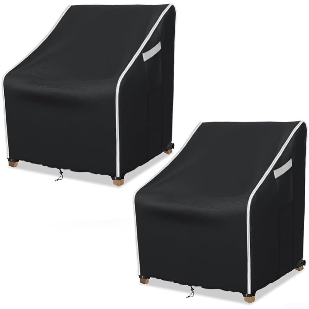 Fundas resistentes Oxford 210D impermeables para sillas de jardín giratorias y muebles exteriores