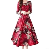 Jupe longue élégante : adoptez votre féminité avec cette robe cheongsam de style chinois rétro qui allie élégance et confort, idéale pour les mères qui apprécient la mode classique.