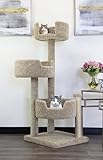 New Cat Condos Real Wood and Carpeted Cat Tree