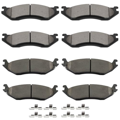 Image of SCITOO D966 D898 8PCS Front and Rear Ceramic Brake Pad Sets | Fit For Dodge For Durango 2004-2006,For Ram 1500 2002-2005