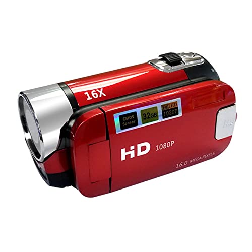 Image of 1080P HD Camcorder LCD Video Camera Recorder 16X Zoom Night Vision -EU Red