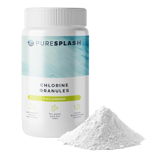 ! 1kg stabilised Chlorine Granules for Hot Tubs, Inflatable & Above-Ground Pools – Pool Chemicals for Crystal Clear Water | Kills Bacteria, Prevents Algae & Clarifies