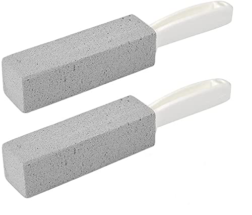 Recopilación de Inodoros de una pieza los mejores 10. 42 Wokusey, Piedra de Limpieza para Inodoro, 2 Piezas, Gris