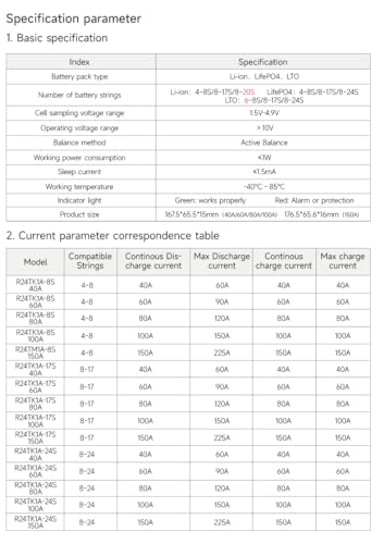 Image of 100BALANCE BMS 150A Active Balance 1A 8S-17S Build in Bluetooth Cell Balancing Smart PCB Battery Protection Board for Li-ion /Lifpo4 /LTO Lithium Battery Pack