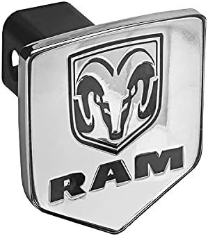 Bully CR-311 Chrome Plated Metal Universal Fit Truck Dodge RAM Logo Hitch Cover Fits 1.25" and 2" Hitch Receivers for Trucks from Chevy (Chevrolet), Ford, Toyota, GMC, Dodge RAM, Jeep