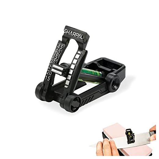 SHARPAL 194H Whetstone Afiador de Lâminas de Faca Guia de Ângulo de Pedra de Afiar, Guia de Afiação de Lâminas de Cinzel/Plano de Ferro, Localizador de Ângulos de Lâmina de Faca (Ângulo de 15° a 45°)