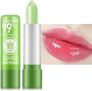 Lip Gloss, Lip Oil Colour Changing Lip Balm Aloe Vera, Plumping Lip Gloss Moisturising Lip Care Long-Lasting Moisturising Nutritious Cream Lip Plumper Makeup (1 PC)