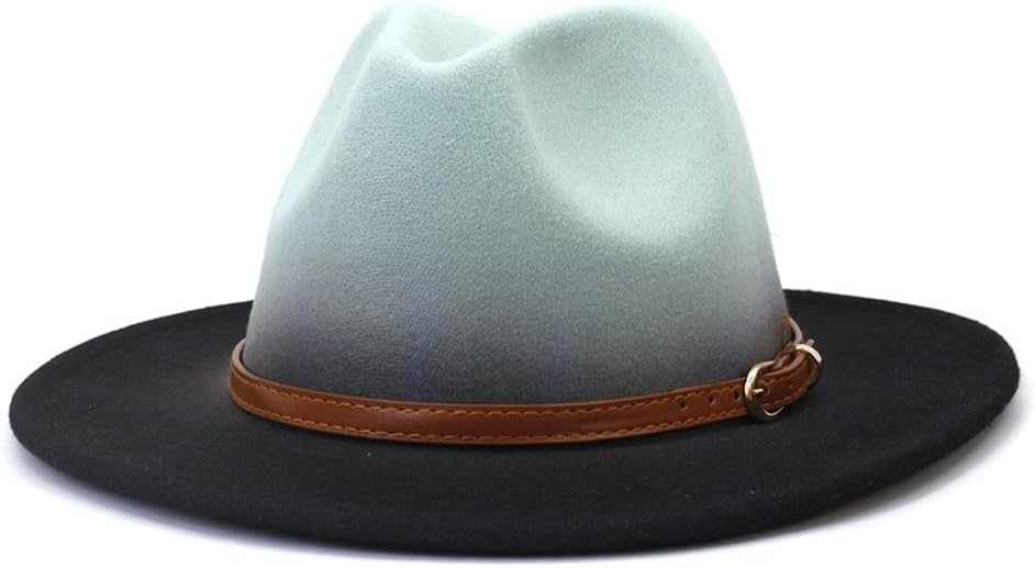 JSEIAJB Fedora Hat for Women Autumn Winter Wide Brim Jazz Caps British Vintage Panama Womens Felt