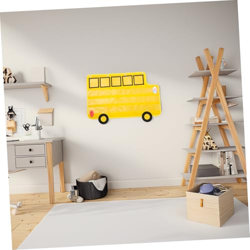 KALLORY Alphabet Pocket Chart for Classroom Wall Hanging School Bus Decor Pockets for Sentence Cards Early Learning Organizer - Image 4