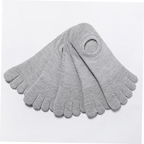 Ushobe 5 Pairs Mesh Five Toe Socks Men's Low Cut Socks Men Loafers Mens Colored Socks Men S Athletic Socks Women S Casual Socks Men Cotton Socks No Show Men Sock Male Low Cut Socks Sports #TOP2