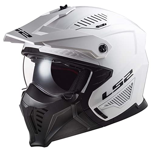LS2 Helmets Open Face Drifter Helmet (Gloss White - Medium)