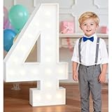 Luces LED Con Números, Marquesina Grande De Cartón De 1,2 M, For Cumpleaños De Niños, Decoraciones De Graduación, Bodas Y Decoración Del Hogar(4,70cm/2.3ft)