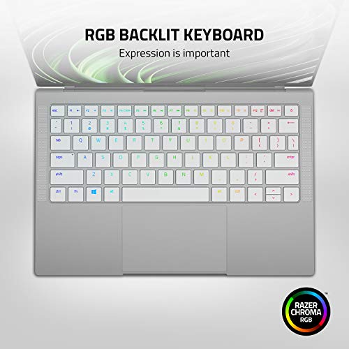 Image of Razer Book 13 Intel Core I7-1165G7 4 Core 13.4 Inches Fhd+ Touch Gaming Laptop (Windows 10, 16Gb Ram, 256Gb Pcie M.2, Chroma Rgb, Thunderbolt 4, Evo Certified, Iris Xe, Mercury White, 1.40 Kg)