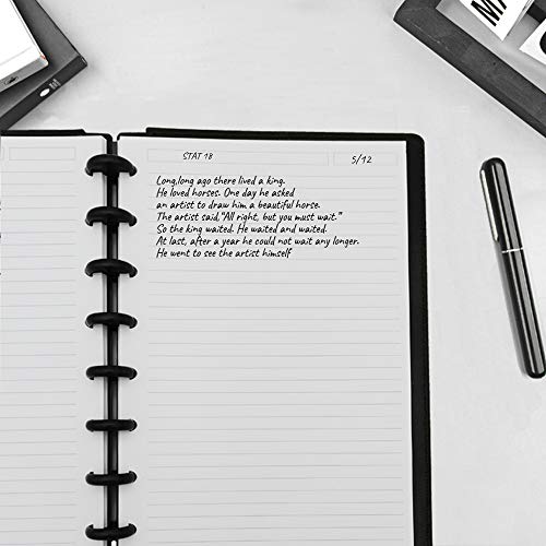 Letter Size Refills Paper, A4 Loose Leaf Paper For Tul Custom Note-Taking System Discbound Notebook Planner Inserts, 100 Sheets/200 Pages, White, 8.5 X 11 Inch #TOP3