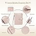 Dadanism RFID Passport Holder for Travel, Pu Leather Passport Wallet Cover with Card Holders, SIM Slots, Zippered Coin Pocket and Cash Slot, Slim Compact Travel Wallet for Women, Pink