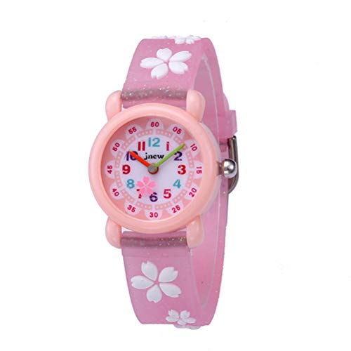 Pretty Sakura Kids Watches Quartz Watches Creative Time Learning Wrist Watches Students Wrist Watche