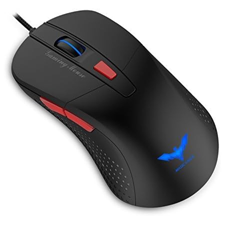 HAVIT HV-MS745 Optical Wired Gaming Mouse, 2800 DPI, 4 LED Lights for PC/Computer/Laptop (Black)